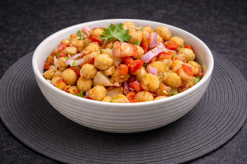 Aloo Chana Chaat (V)